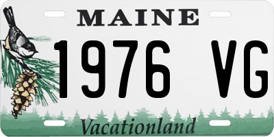 ME license plate 1976VG