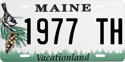 ME license plate 1977TH
