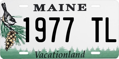 ME license plate 1977TL