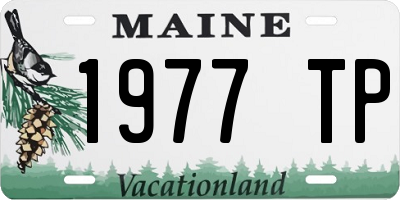 ME license plate 1977TP
