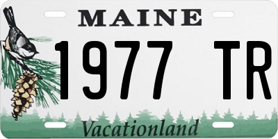 ME license plate 1977TR