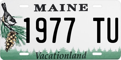 ME license plate 1977TU