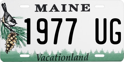 ME license plate 1977UG