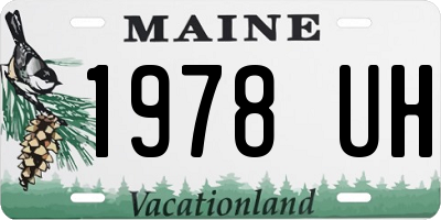 ME license plate 1978UH