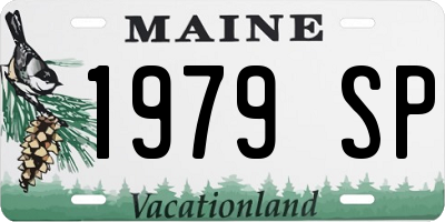 ME license plate 1979SP