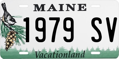 ME license plate 1979SV