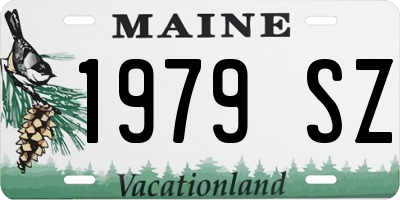 ME license plate 1979SZ