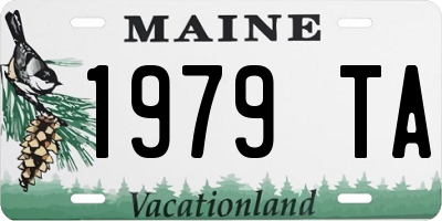 ME license plate 1979TA