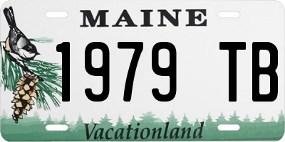 ME license plate 1979TB
