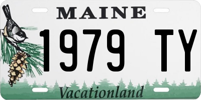 ME license plate 1979TY