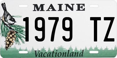 ME license plate 1979TZ