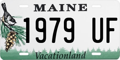 ME license plate 1979UF