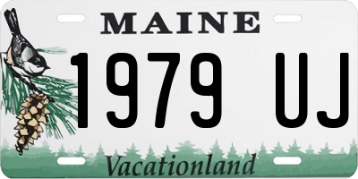 ME license plate 1979UJ