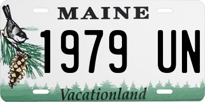 ME license plate 1979UN