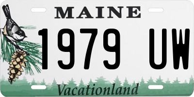 ME license plate 1979UW