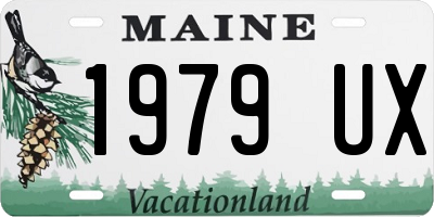 ME license plate 1979UX