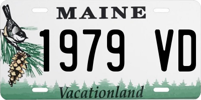 ME license plate 1979VD