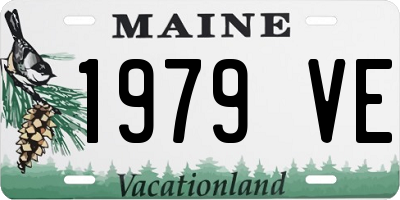 ME license plate 1979VE