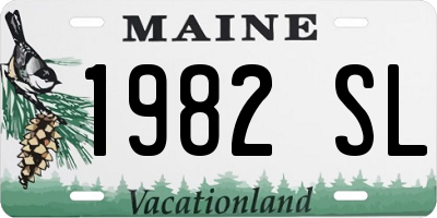 ME license plate 1982SL