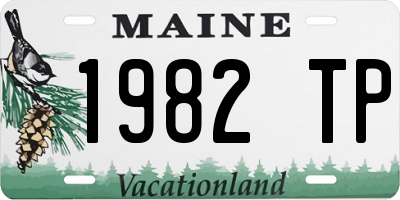 ME license plate 1982TP