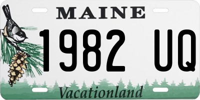 ME license plate 1982UQ