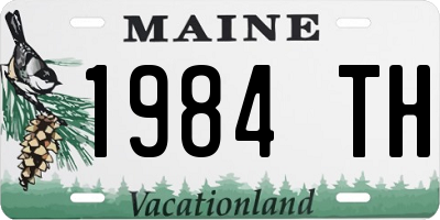 ME license plate 1984TH