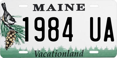 ME license plate 1984UA
