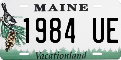ME license plate 1984UE