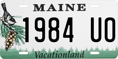 ME license plate 1984UO