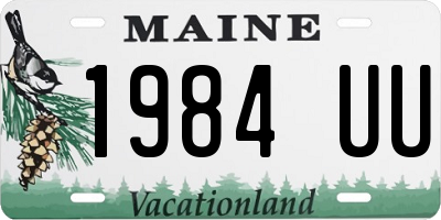 ME license plate 1984UU