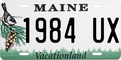 ME license plate 1984UX