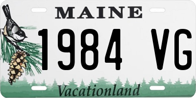 ME license plate 1984VG