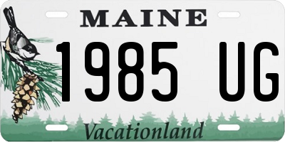 ME license plate 1985UG