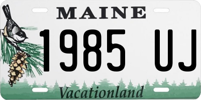 ME license plate 1985UJ