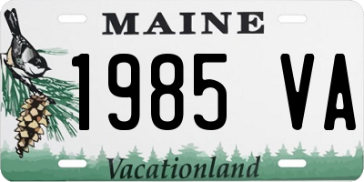ME license plate 1985VA