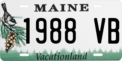 ME license plate 1988VB