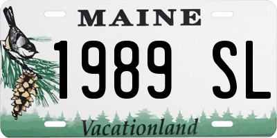ME license plate 1989SL
