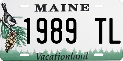 ME license plate 1989TL