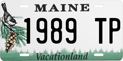 ME license plate 1989TP