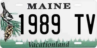 ME license plate 1989TV