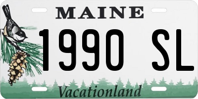 ME license plate 1990SL