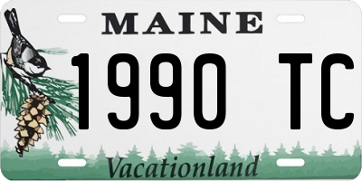 ME license plate 1990TC