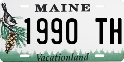ME license plate 1990TH