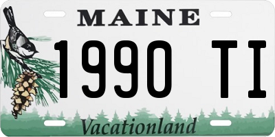 ME license plate 1990TI