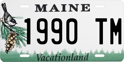 ME license plate 1990TM
