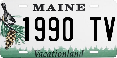 ME license plate 1990TV