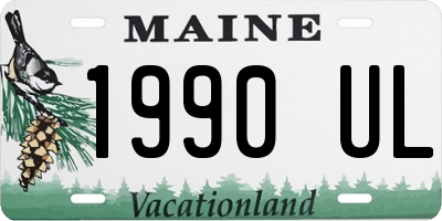 ME license plate 1990UL