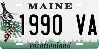 ME license plate 1990VA