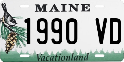 ME license plate 1990VD