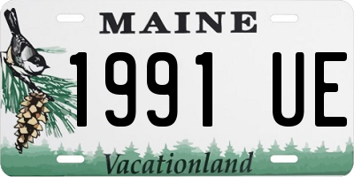 ME license plate 1991UE